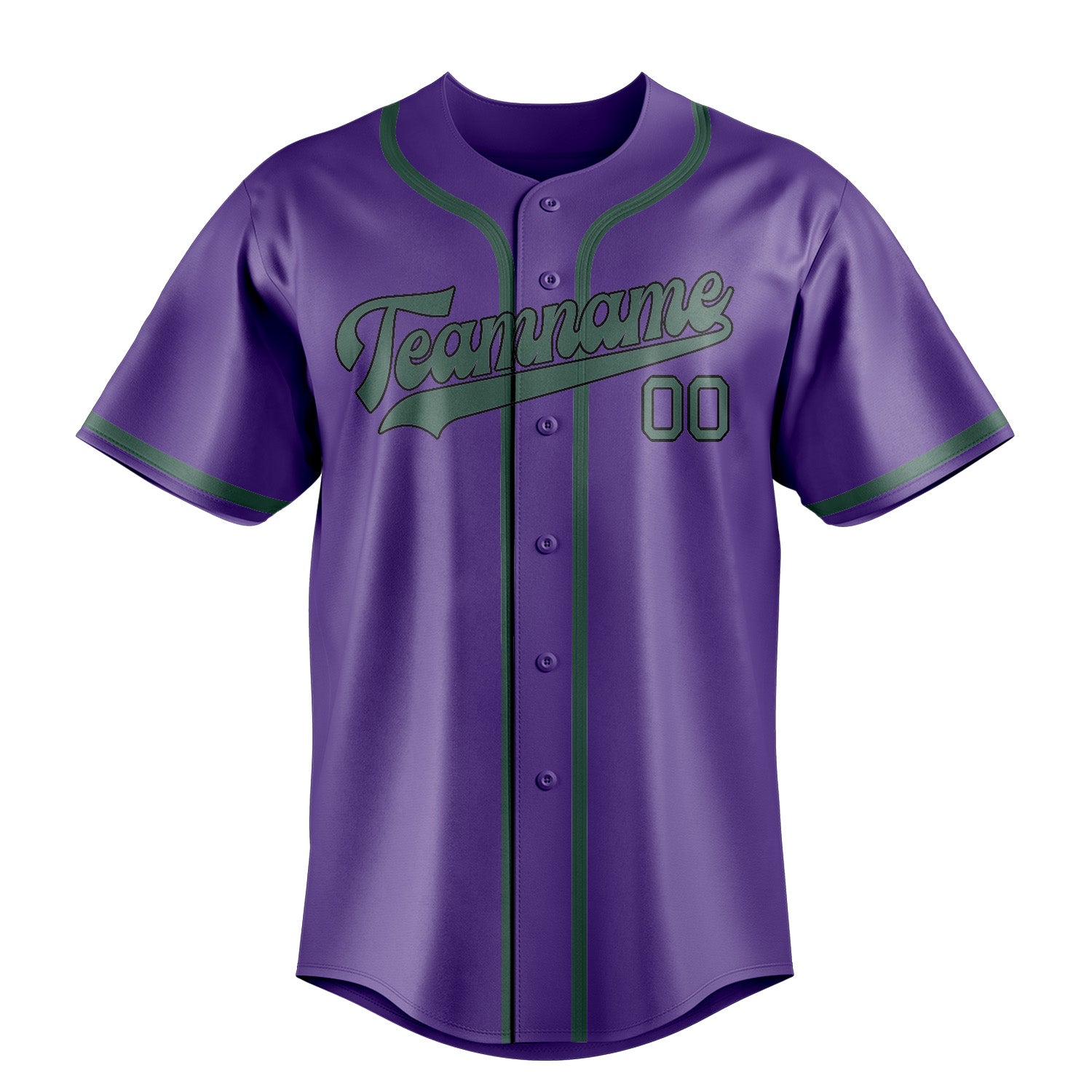Benutzerdefiniertes Professionelles Lavendel Blaugrün Baseballtrikot