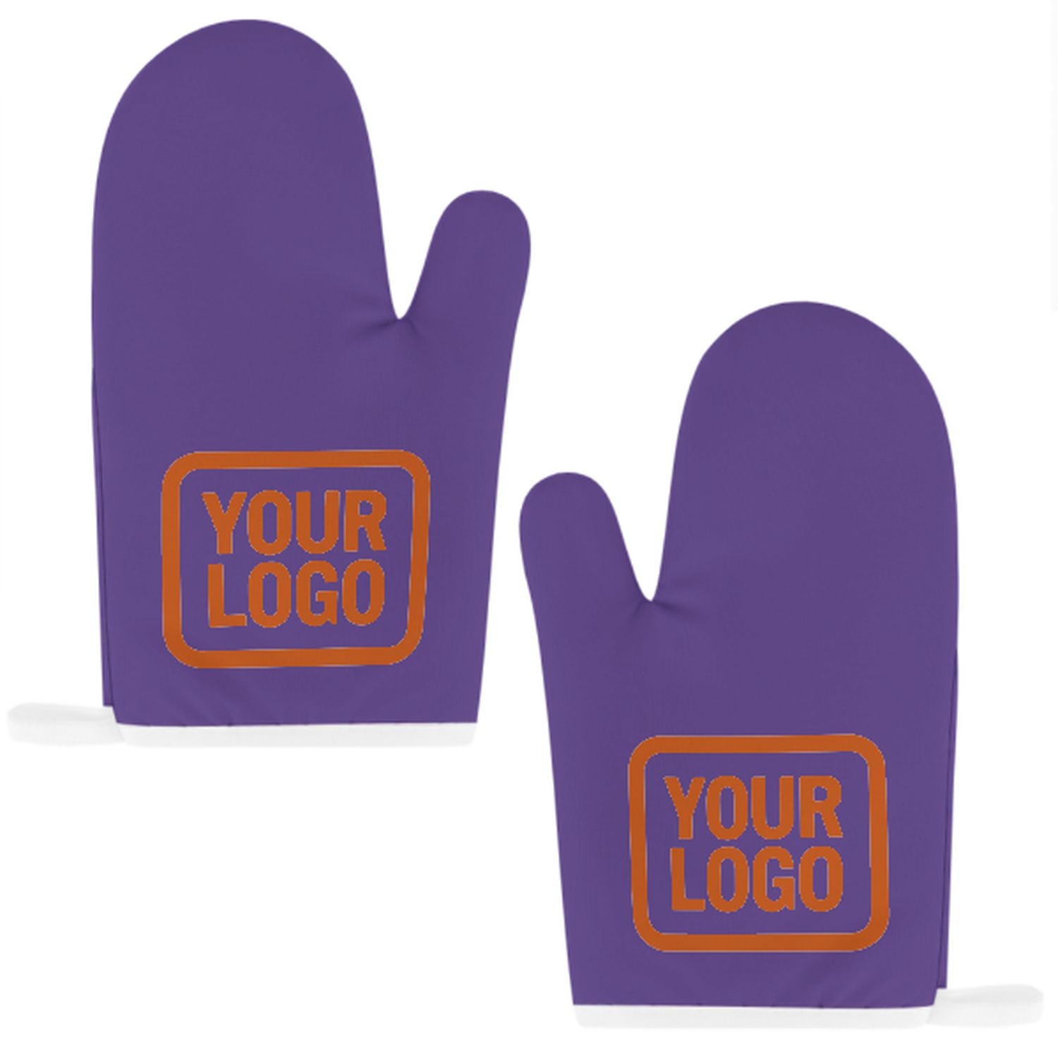 Maßgeschneidertes Lavendel  Orange Topfhandschuh Set – 2-teilig