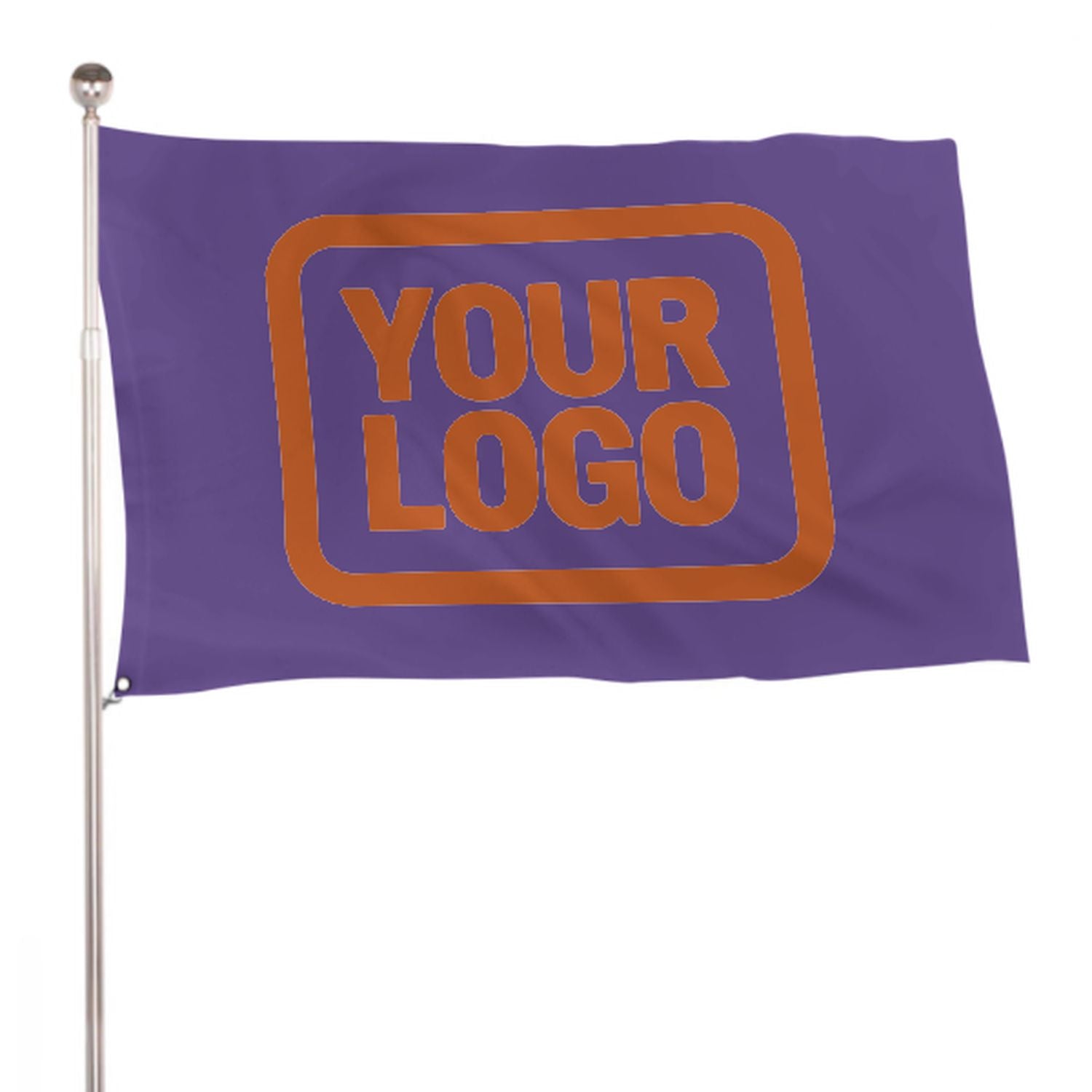 Maßgeschneidertes Lavendel Orange Flagge