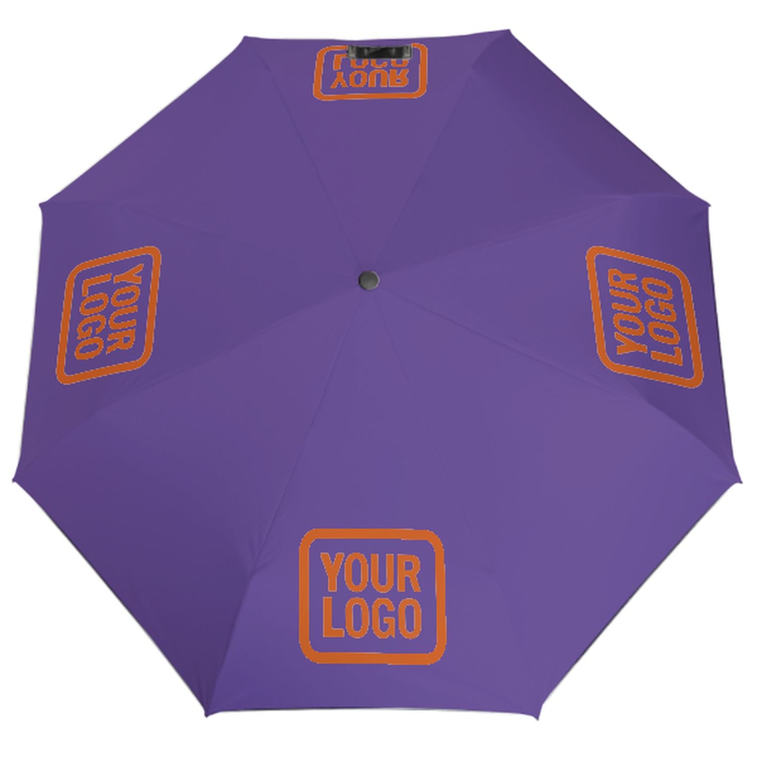 Maßgeschneidertes Lavendel Orange Automatik-Regenschirm