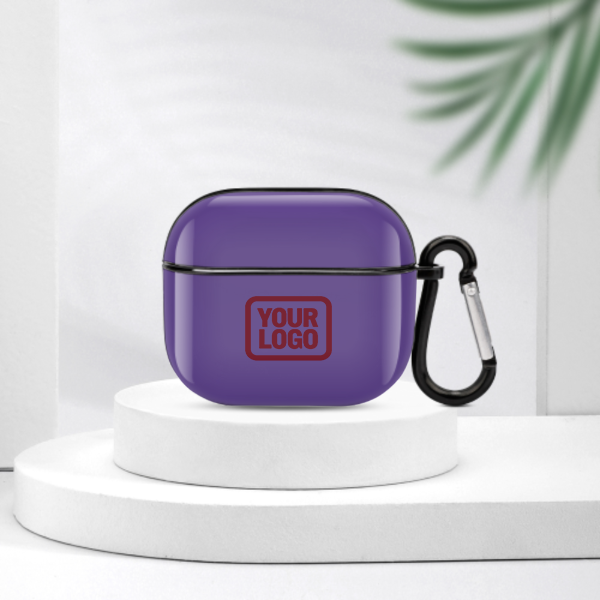 Maßgeschneidertes Lavendel Karmesinrot AirPods-Hülle (3. Generation)
