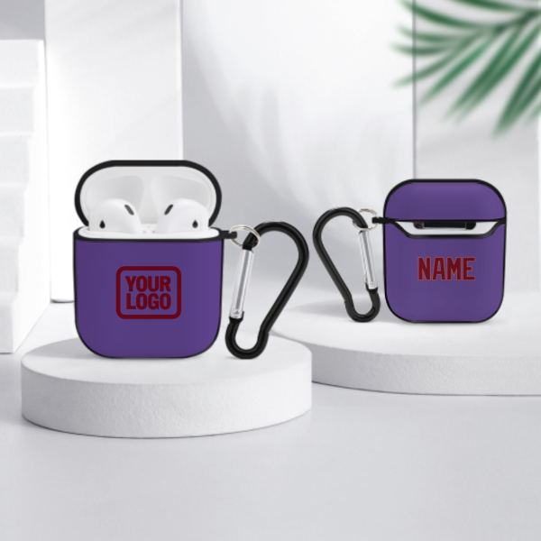 Maßgeschneidertes Lavendel Karmesinrot AirPods-Hülle