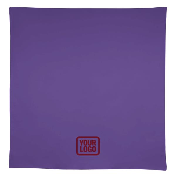 Tovaglia quadrata personalizzata color lavanda e rame e rosa