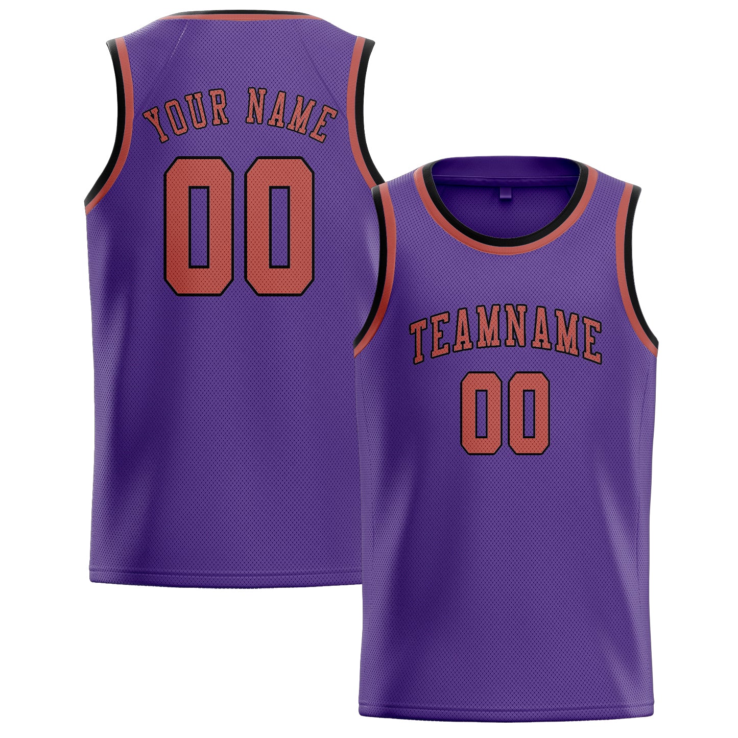 Benutzerdefiniertes Professionelles Lavendel Kupferrose Basketballtrikot