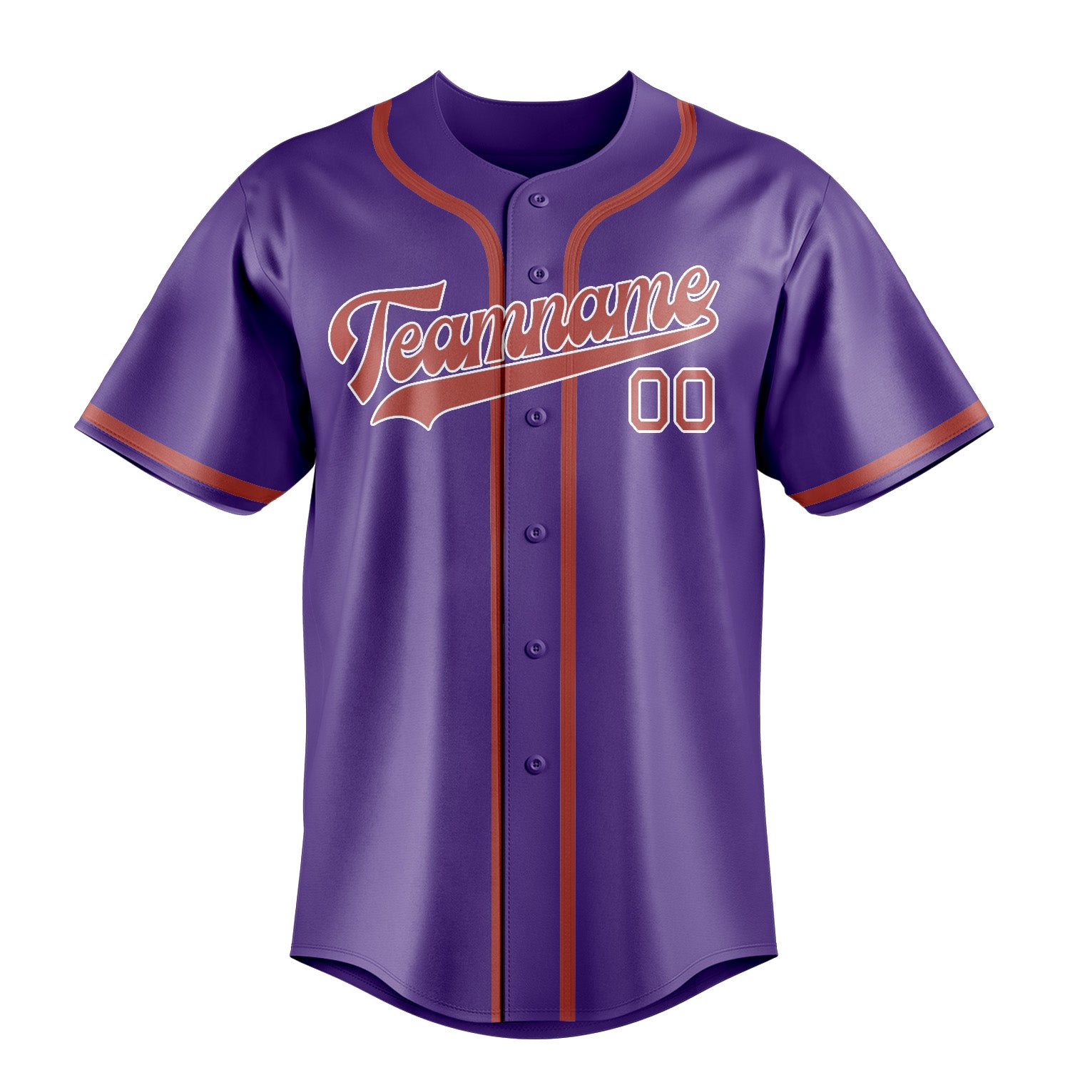 Benutzerdefiniertes Professionelles Lavendel Kupferrose Baseballtrikot