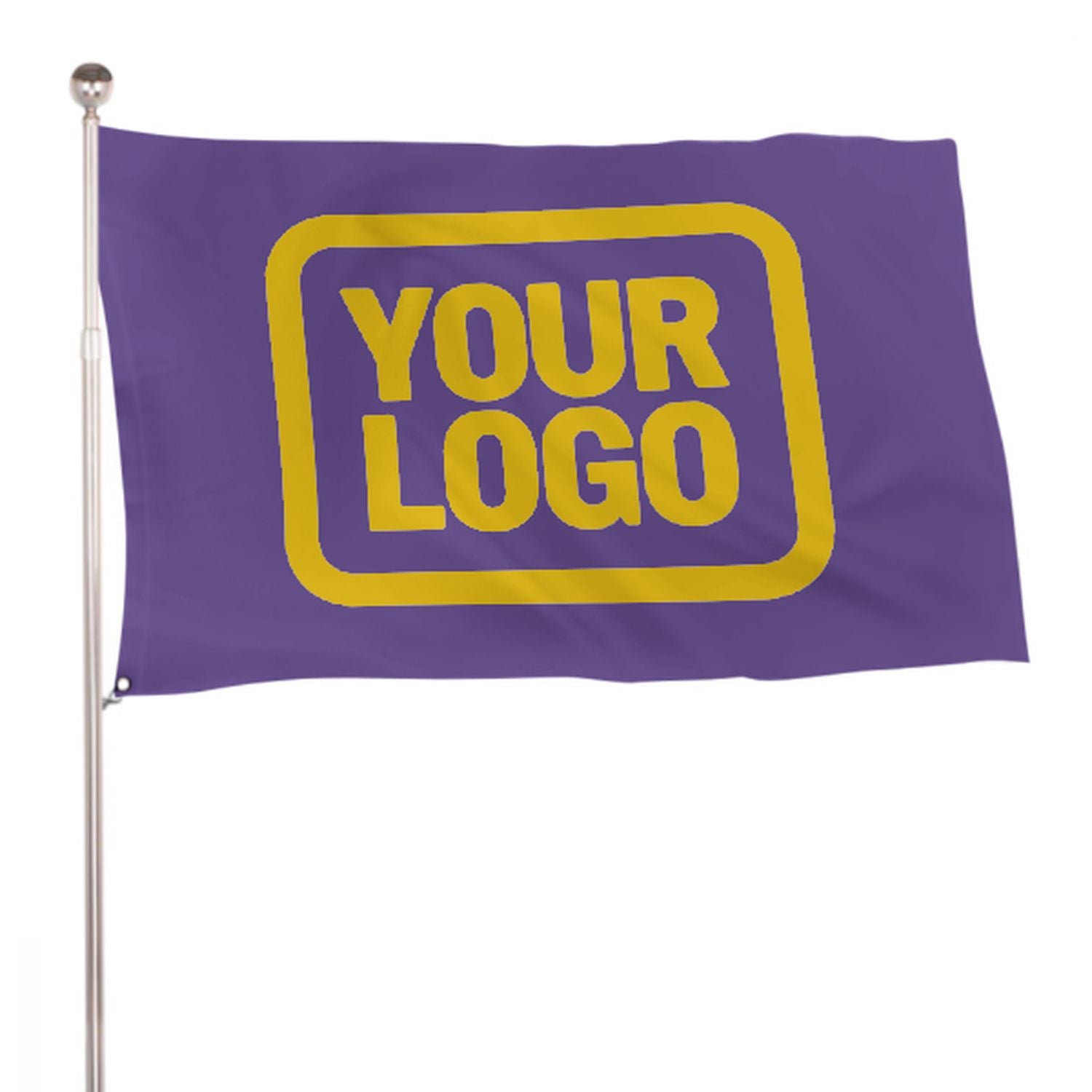 Maßgeschneidertes Lavendel Gold Flagge