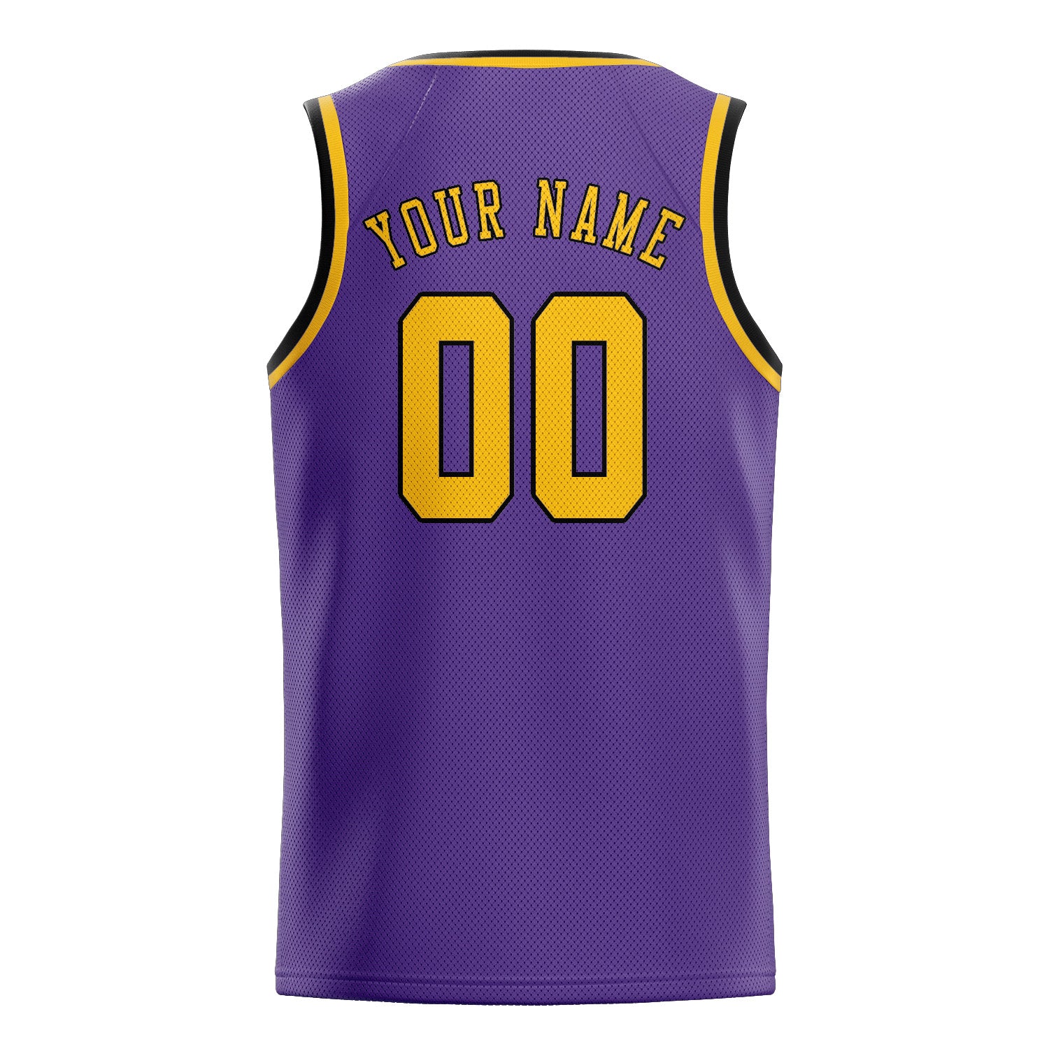 Benutzerdefiniertes Professionelles Lavendel Gold Basketballtrikot