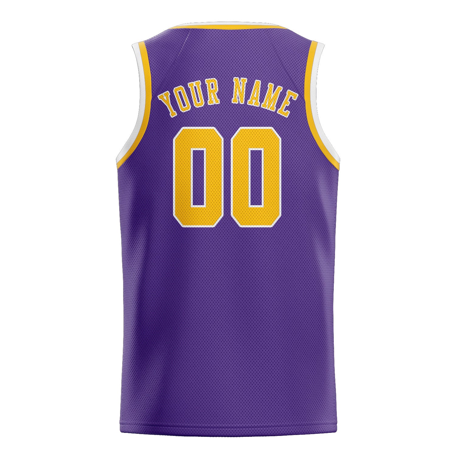 Benutzerdefiniertes Professionelles Lavendel Gold Basketballtrikot