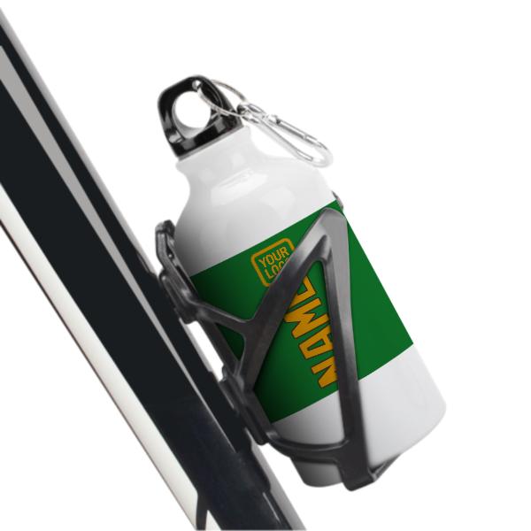 Maßgeschneidertes Smaragdgrün Gelb Sportflasche