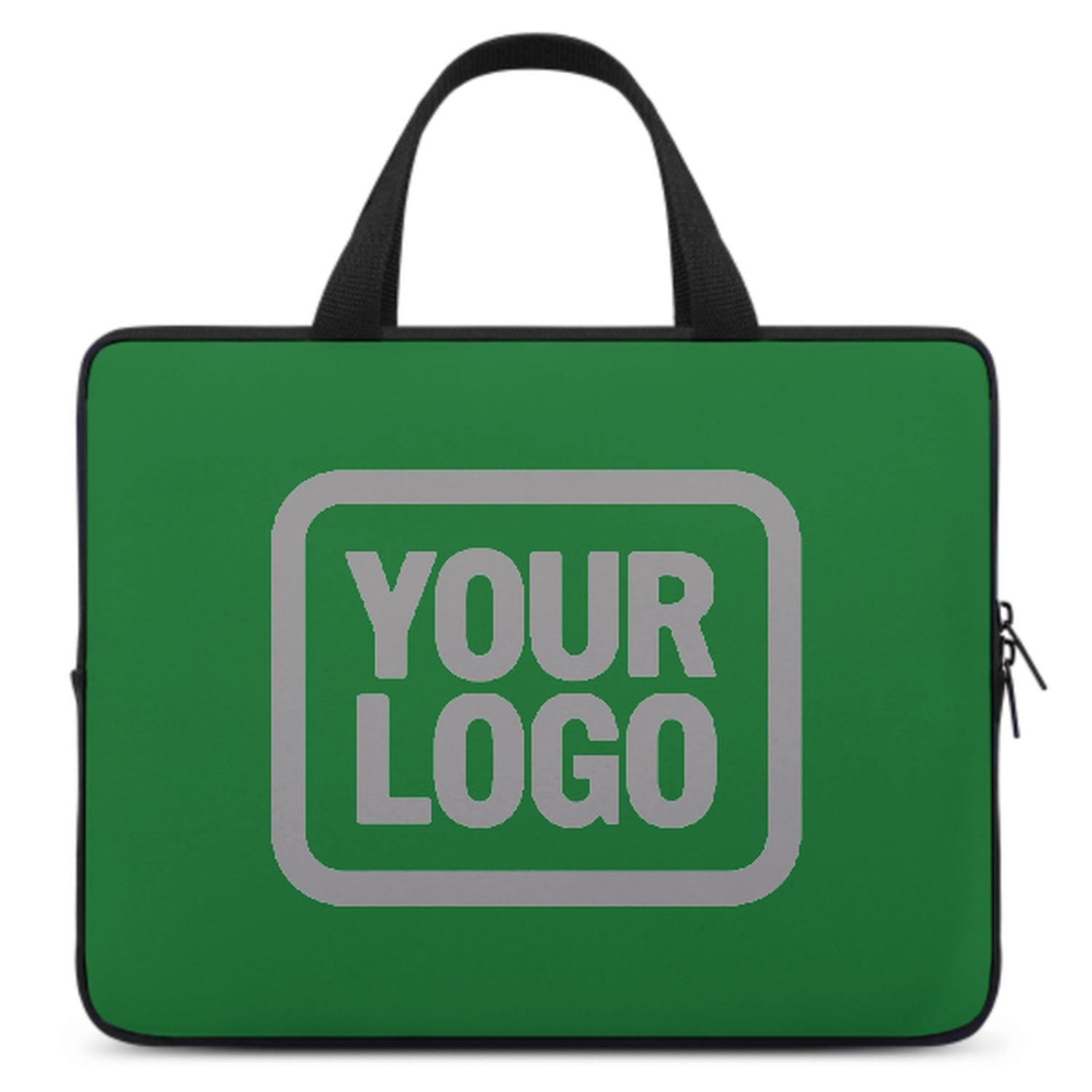 Maßgeschneidertes Smaragdgrün Gray Laptop Tasche