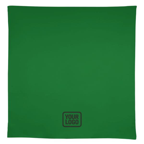 Tovaglia quadrata personalizzata verde smeraldo e verde muschio