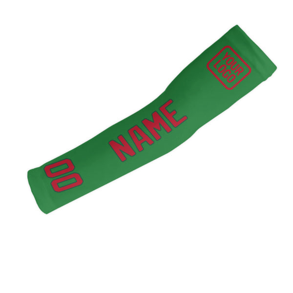 Maßgeschneidertes Smaragdgrün Rot Armschutz