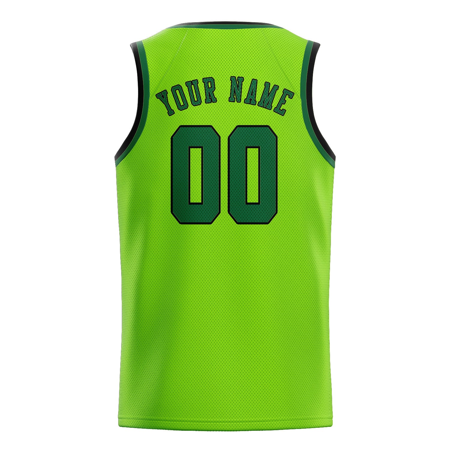 Benutzerdefiniertes Professionelles Smaragdgrün Moosgrün Basketballtrikot