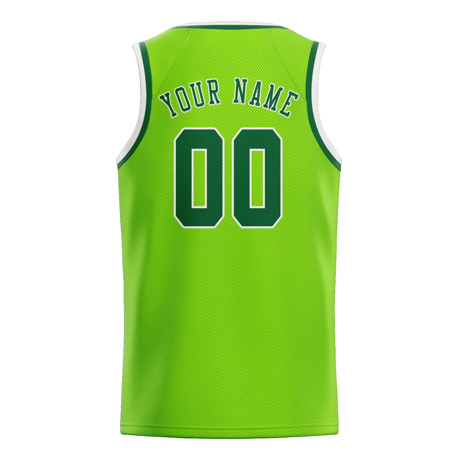 Benutzerdefiniertes Professionelles Smaragdgrün Moosgrün Basketballtrikot