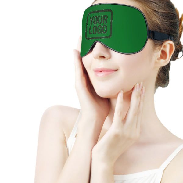 Maßgeschneidertes Smaragdgrün Tannengrün Schlafmaske