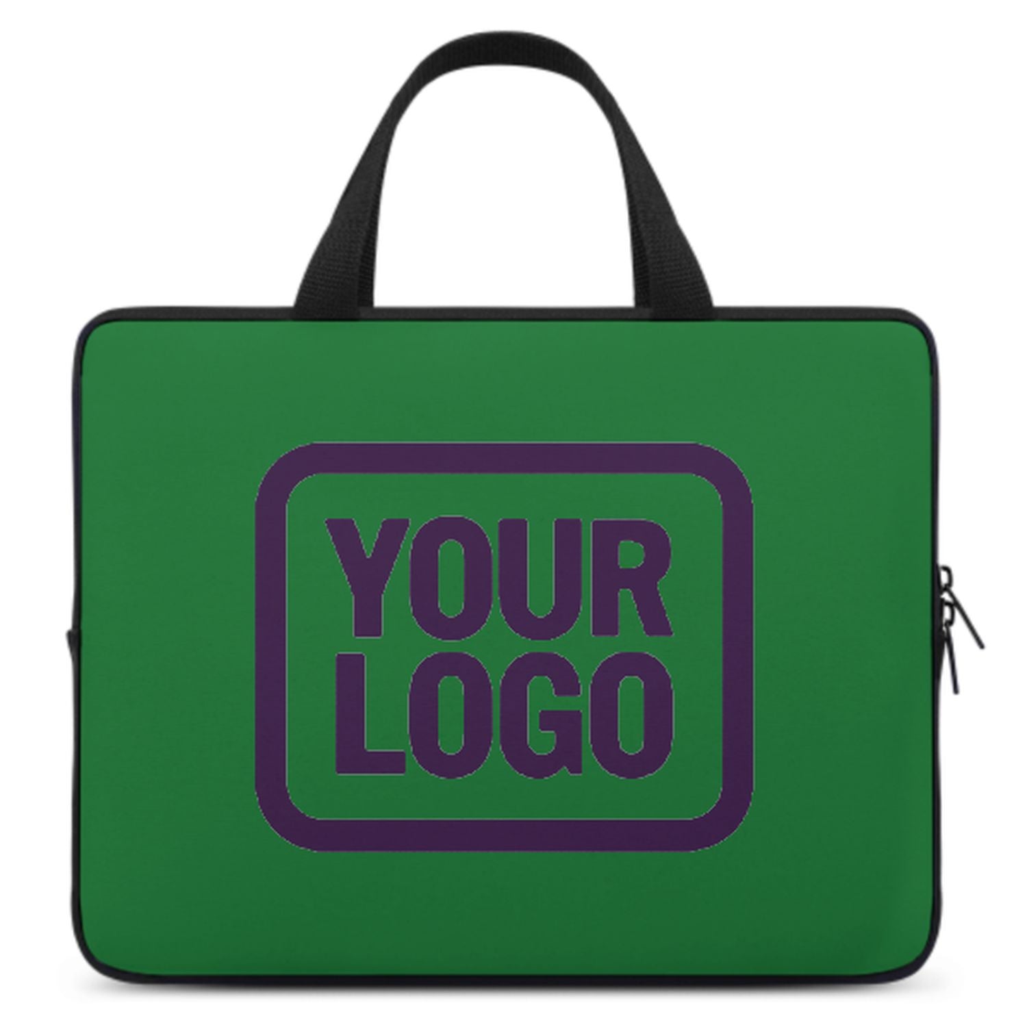 Maßgeschneidertes Smaragdgrün Purple Laptop Tasche