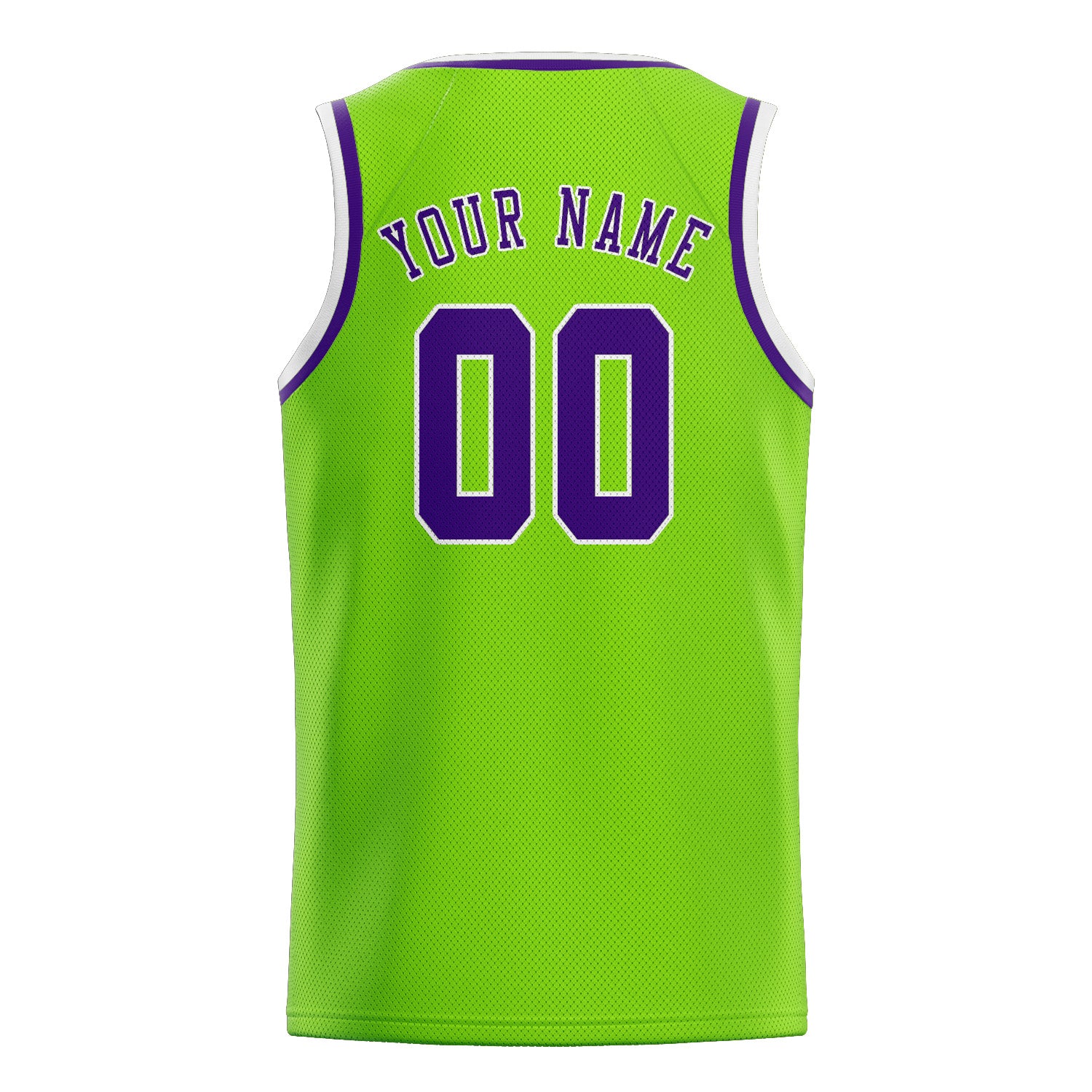 Benutzerdefiniertes Professionelles Smaragdgrün Lila Basketballtrikot