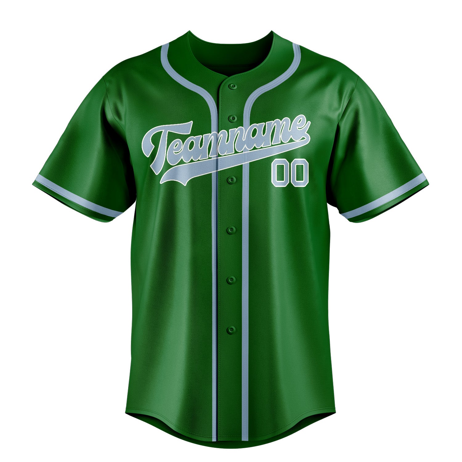 Benutzerdefiniertes Professionelles Smaragdgrün Hellblau Baseballtrikot