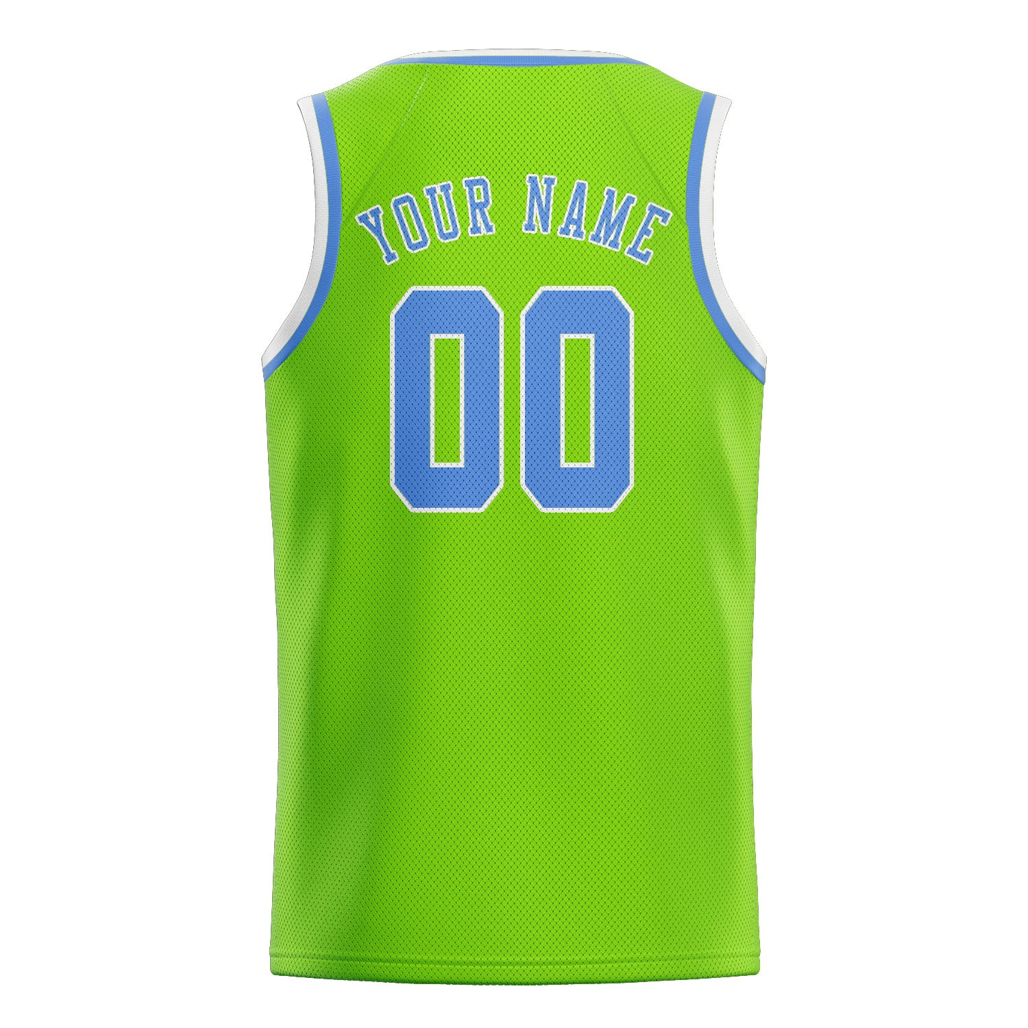 Benutzerdefiniertes Professionelles Smaragdgrün Hellblau Basketballtrikot