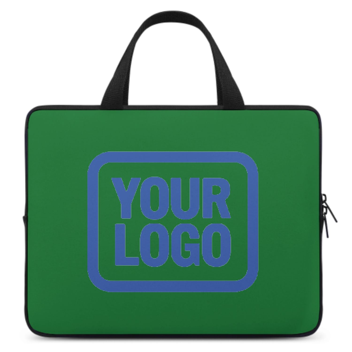 Maßgeschneidertes Smaragdgrün Sky Blue Laptop Tasche