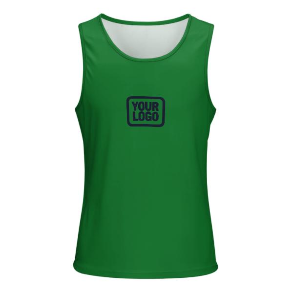 Maßgeschneidertes Smaragdgrün Stahlblau Herren Tanktop