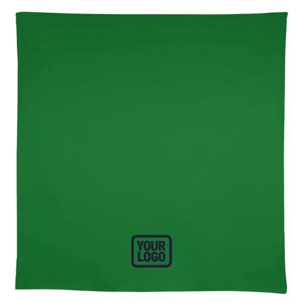 Tovaglia quadrata personalizzata verde smeraldo azzurro cielo