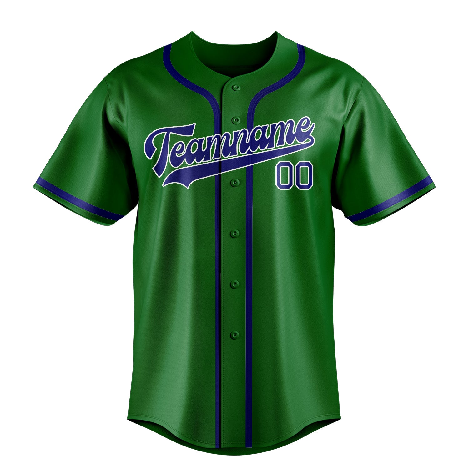 Benutzerdefiniertes Professionelles Smaragdgrün Himmelblau Baseballtrikot