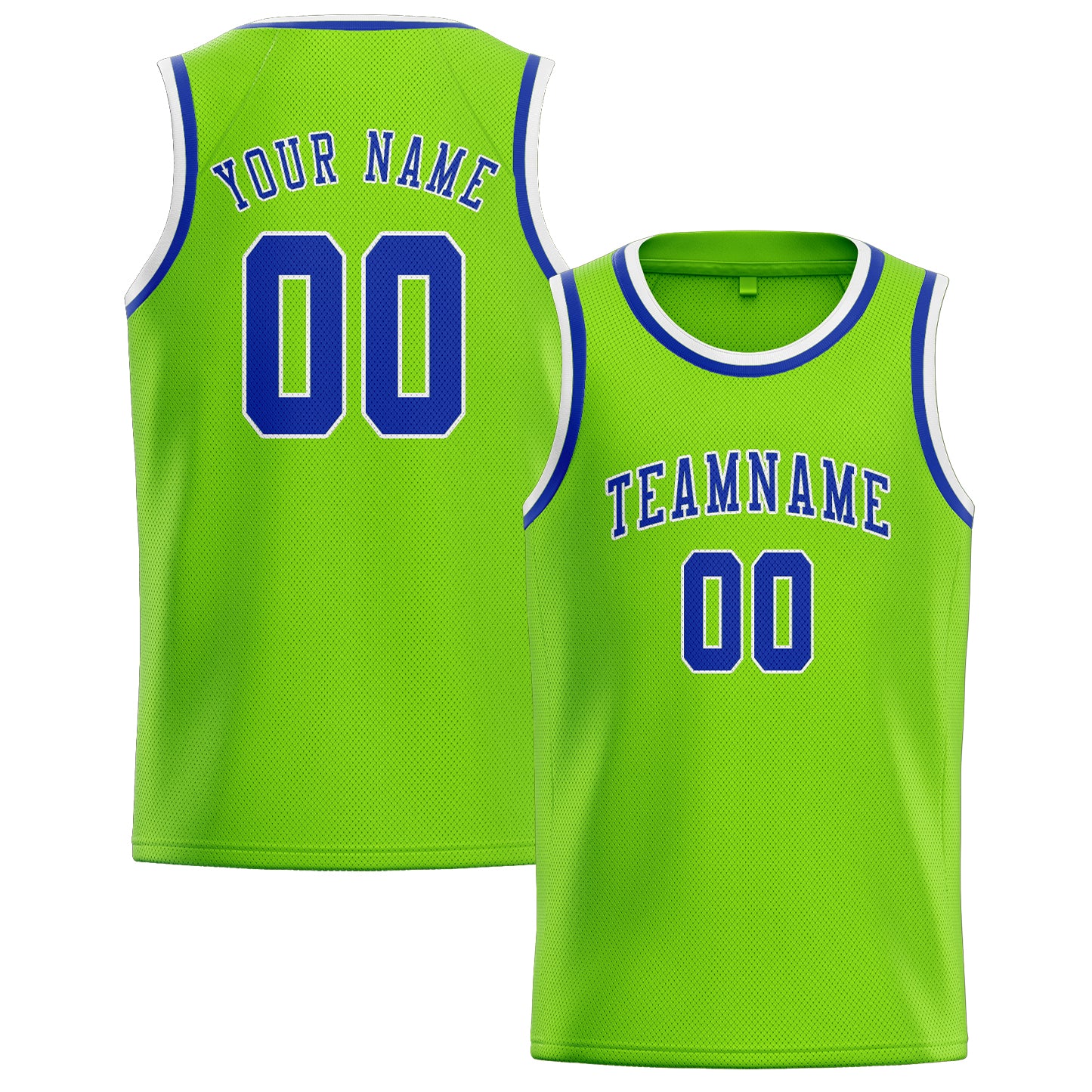 Benutzerdefiniertes Professionelles Smaragdgrün Himmelblau Basketballtrikot