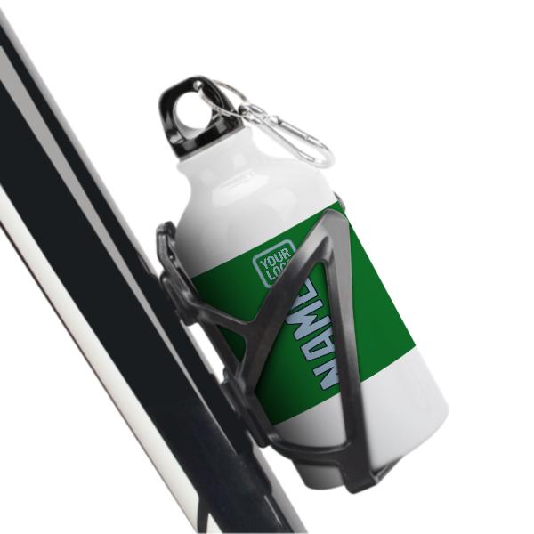 Maßgeschneidertes Smaragdgrün Hellblau Sportflasche