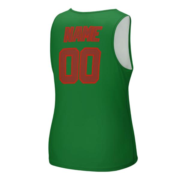 Maßgeschneidertes Smaragdgrün Korallenrot Herren Tanktop
