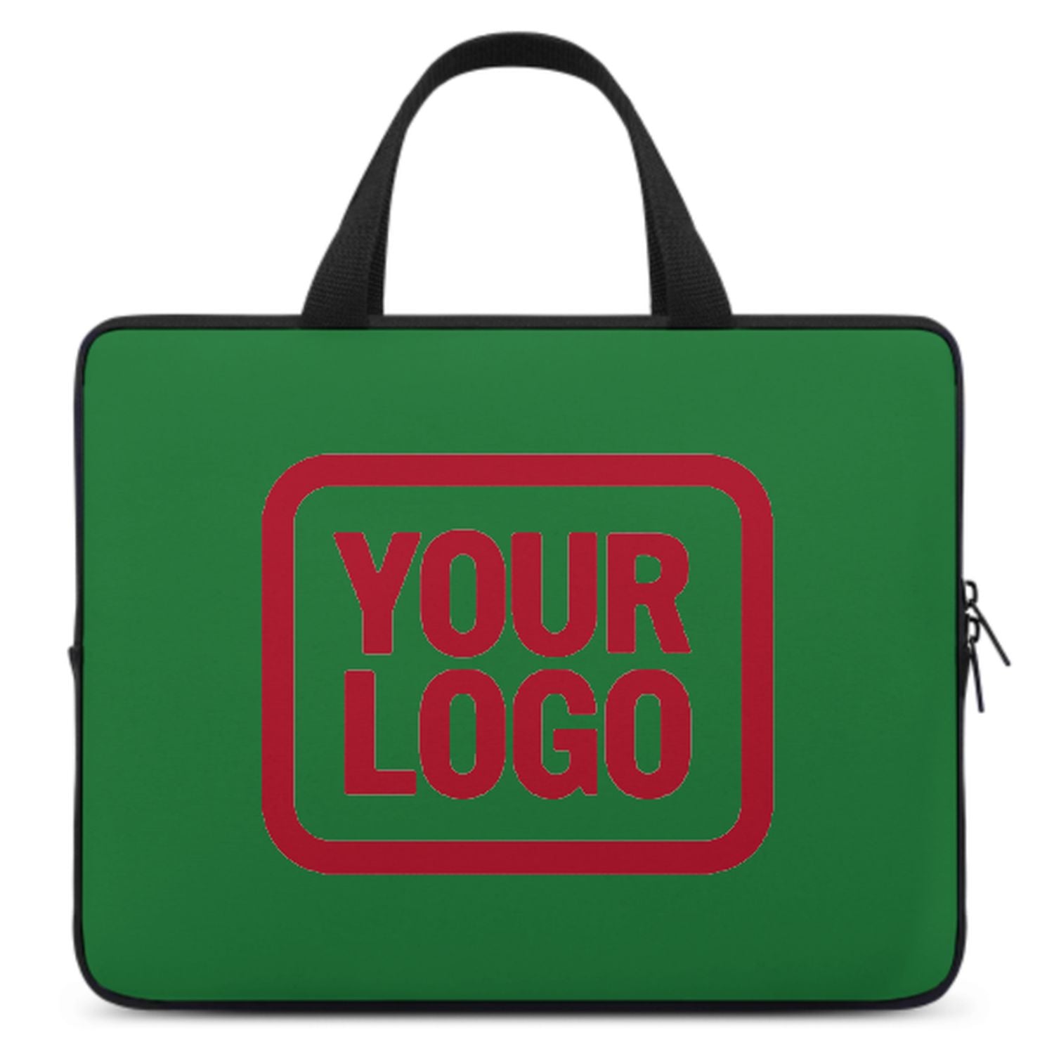 Maßgeschneidertes Smaragdgrün Red Laptop Tasche