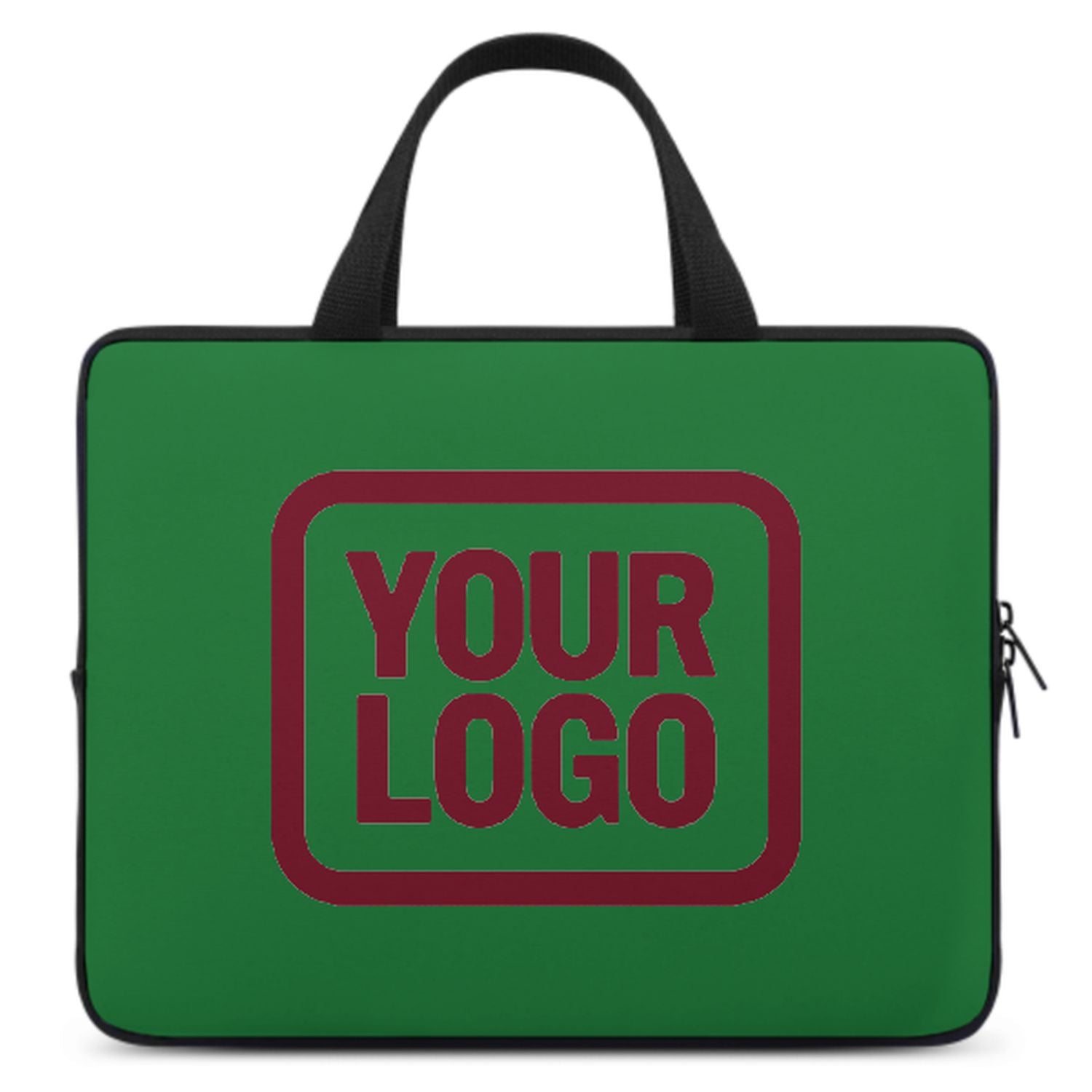 Maßgeschneidertes Smaragdgrün Crimson Red Laptop Tasche