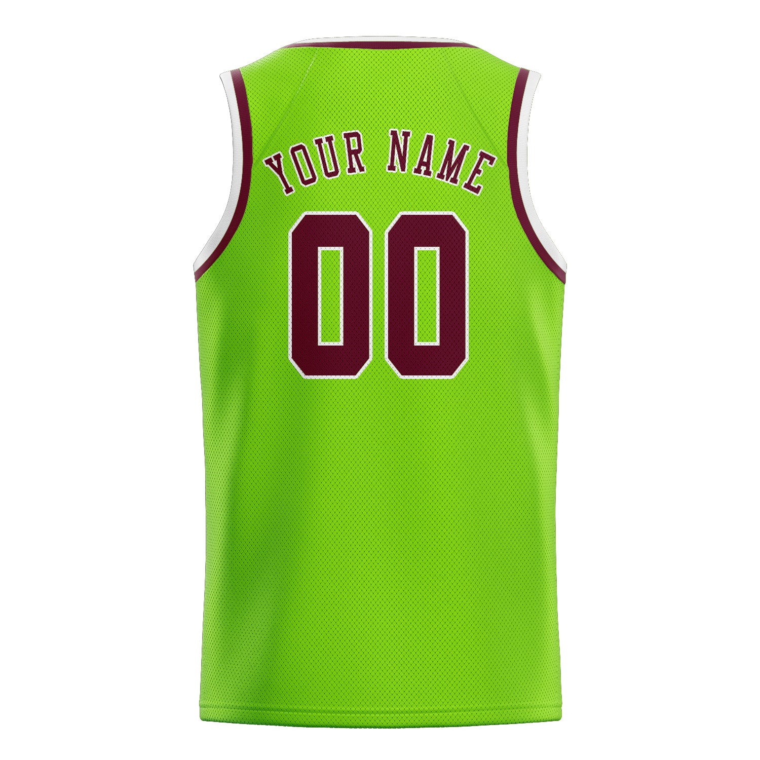Benutzerdefiniertes Professionelles Smaragdgrün Karmesinrot Basketballtrikot