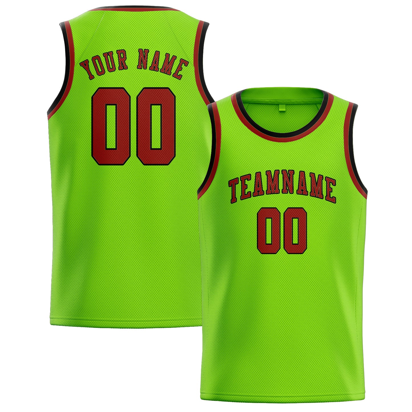 Benutzerdefiniertes Professionelles Smaragdgrün Korallenrot Basketballtrikot