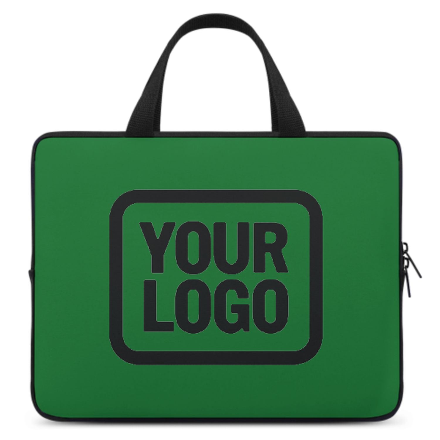 Maßgeschneidertes Smaragdgrün Black Laptop Tasche