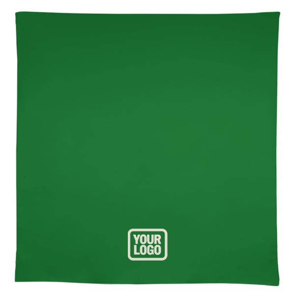 Tovaglia quadrata nera verde smeraldo personalizzata