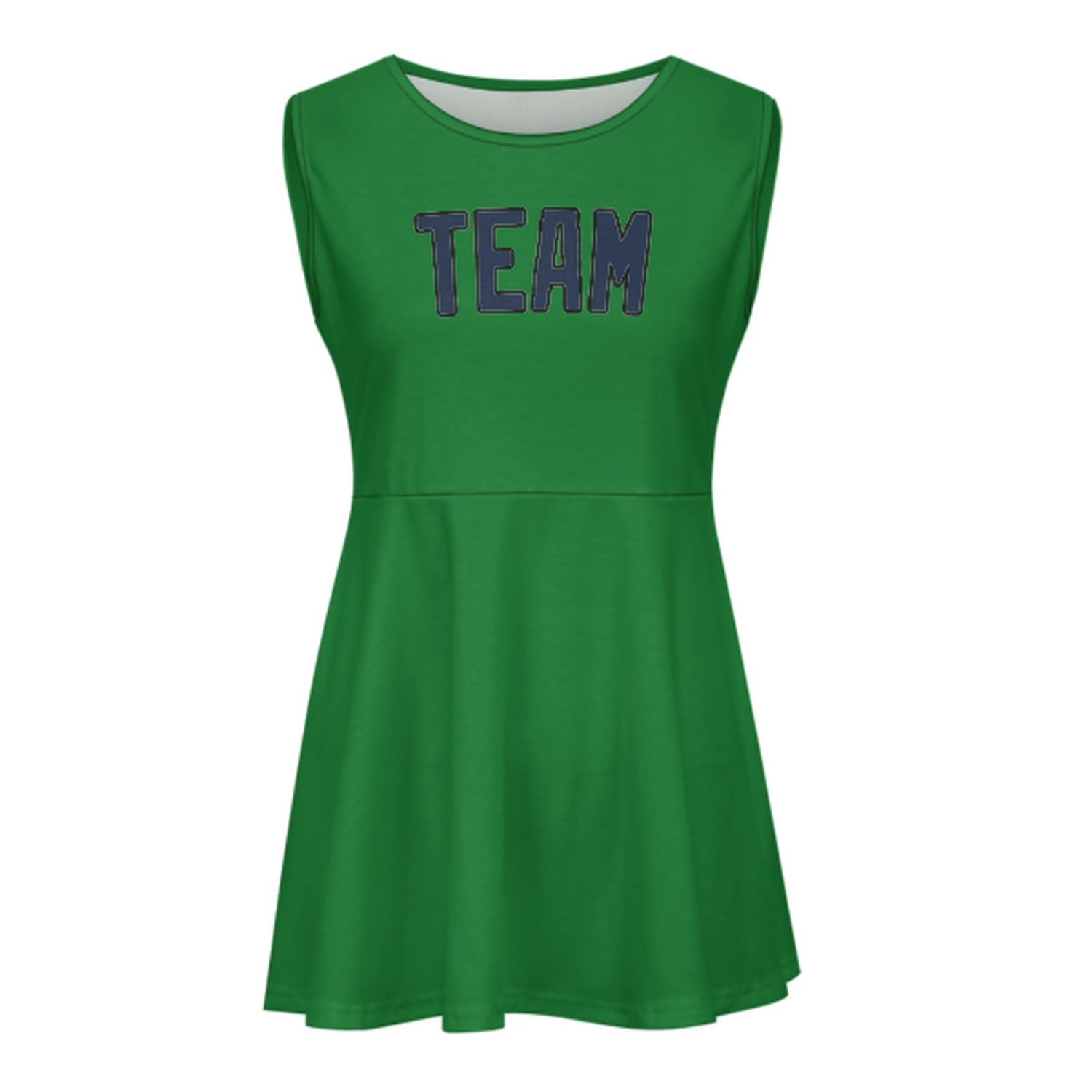 Maßgeschneidertes Smaragdgrün Marineblau Cheerleader-Kleid
