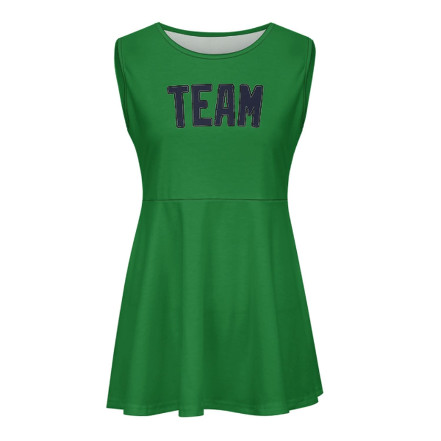 Maßgeschneidertes Smaragdgrün Stahlblau Cheerleader-Kleid