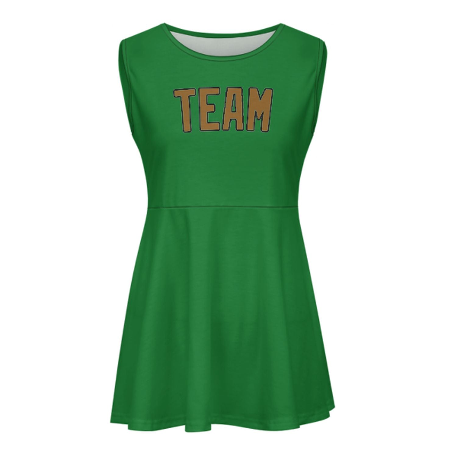 Maßgeschneidertes Smaragdgrün Khaki Cheerleader-Kleid