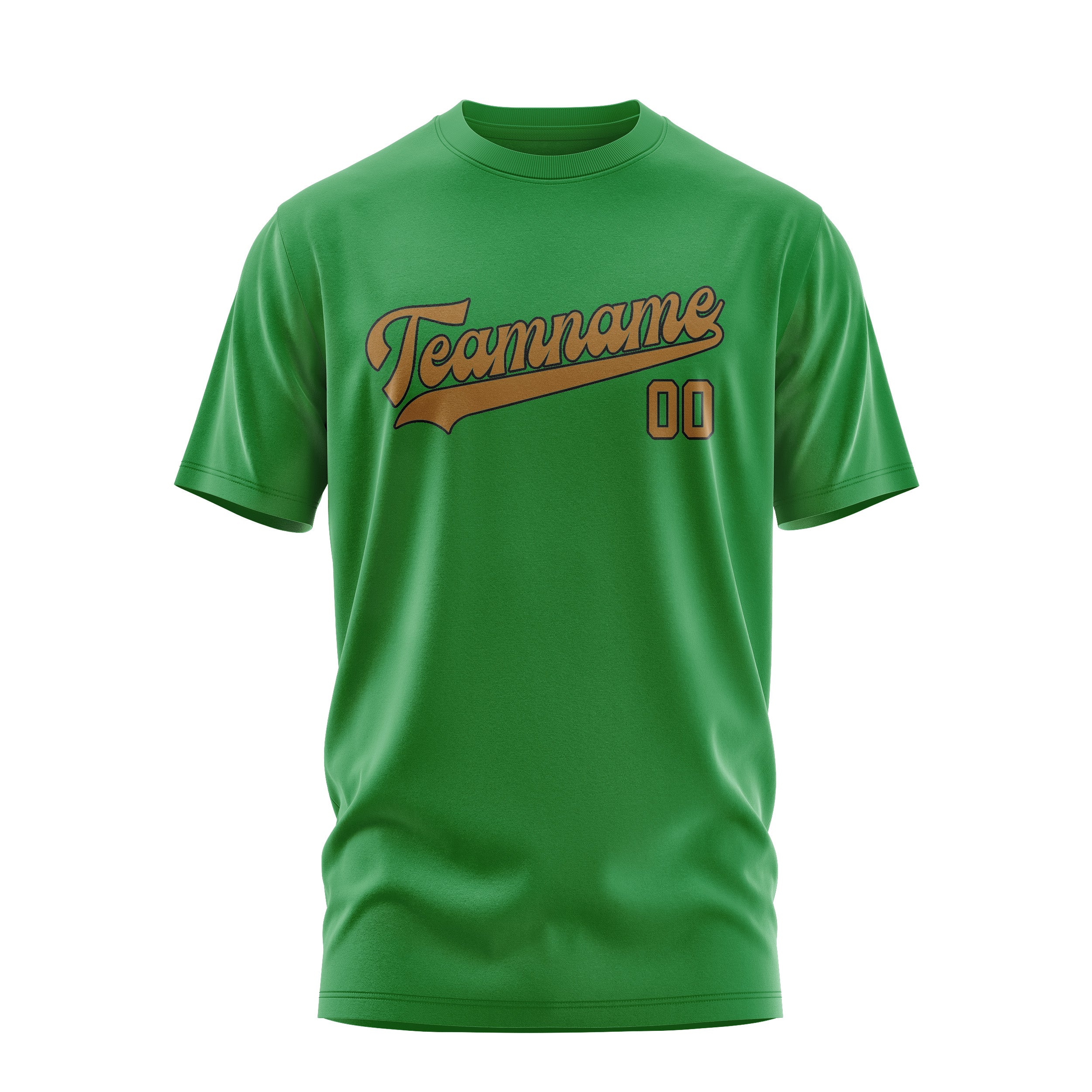 Maßgeschneidertes Smaragdgrün Khaki T-Shirt