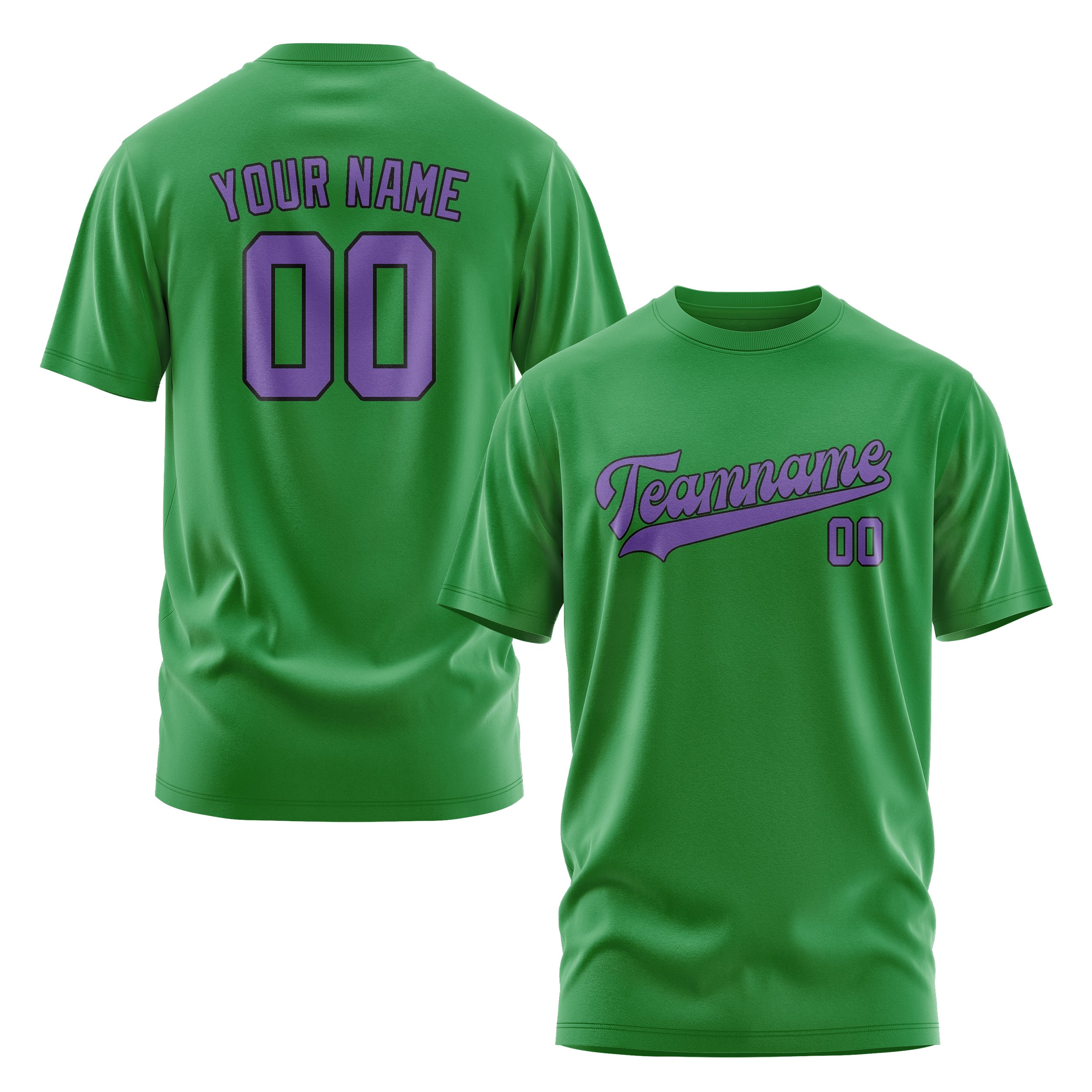Maßgeschneidertes Smaragdgrün Lavendel T-Shirt