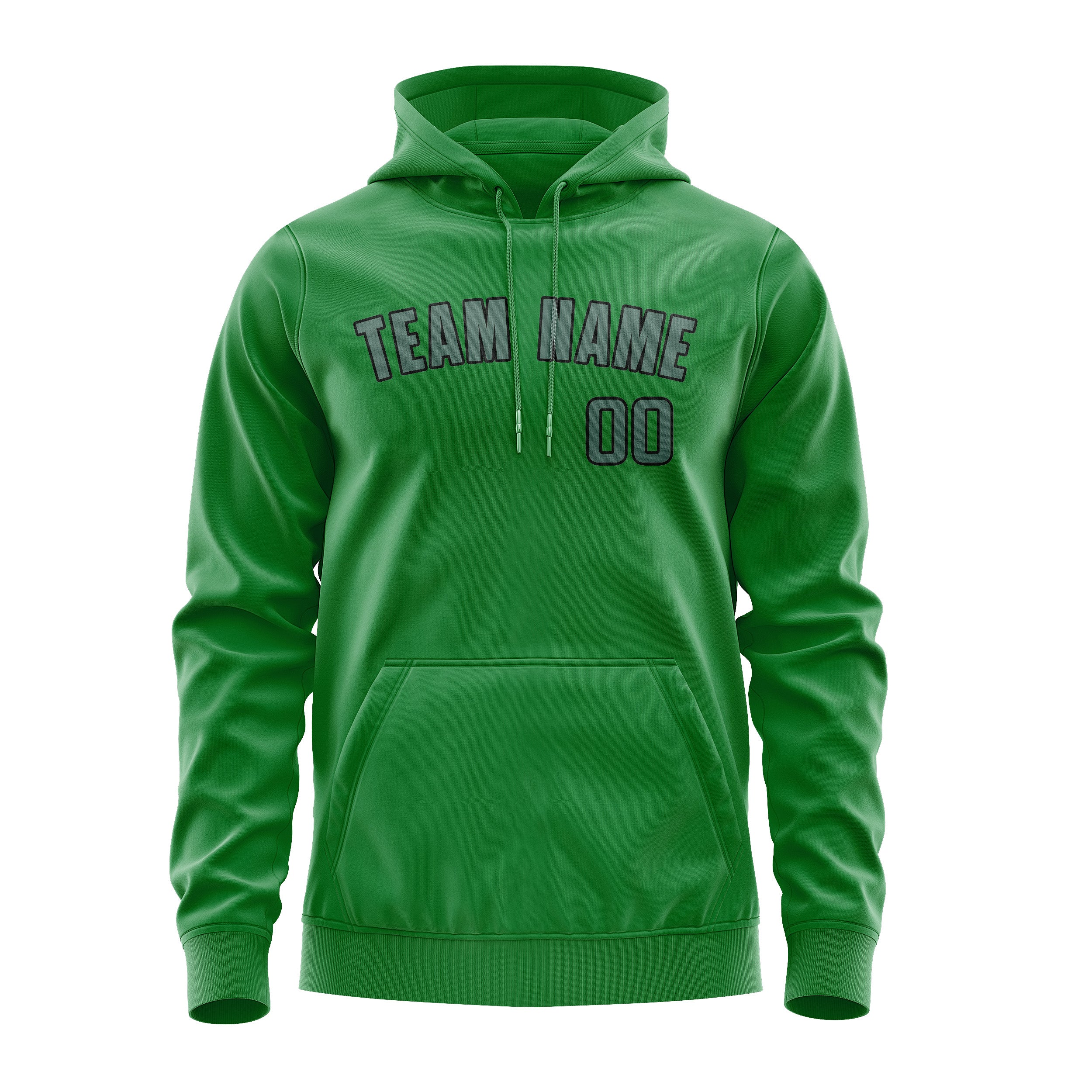 Maßgeschneidertes Smaragdgrün Blaugrün Hoodie