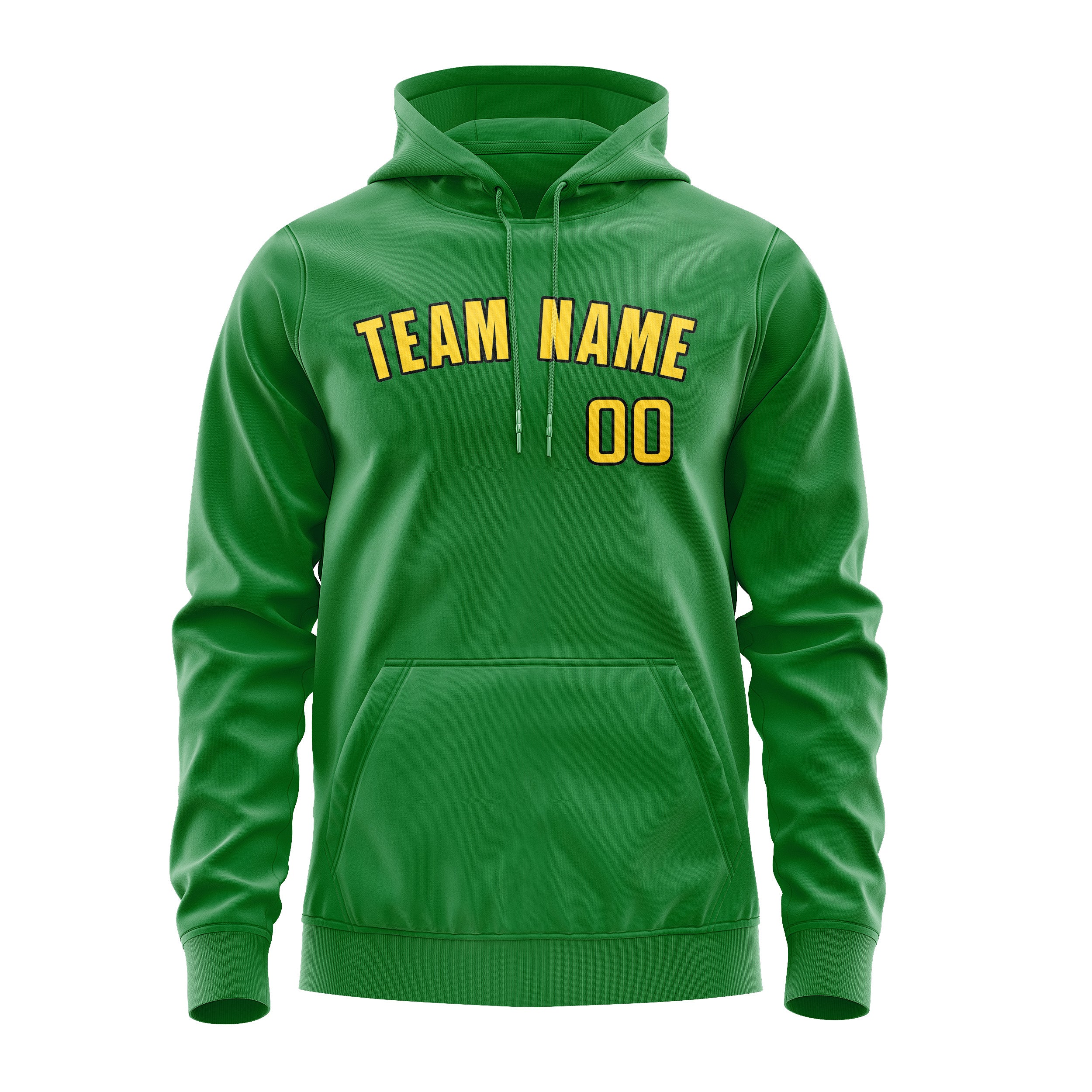 Maßgeschneidertes Smaragdgrün Gold Hoodie