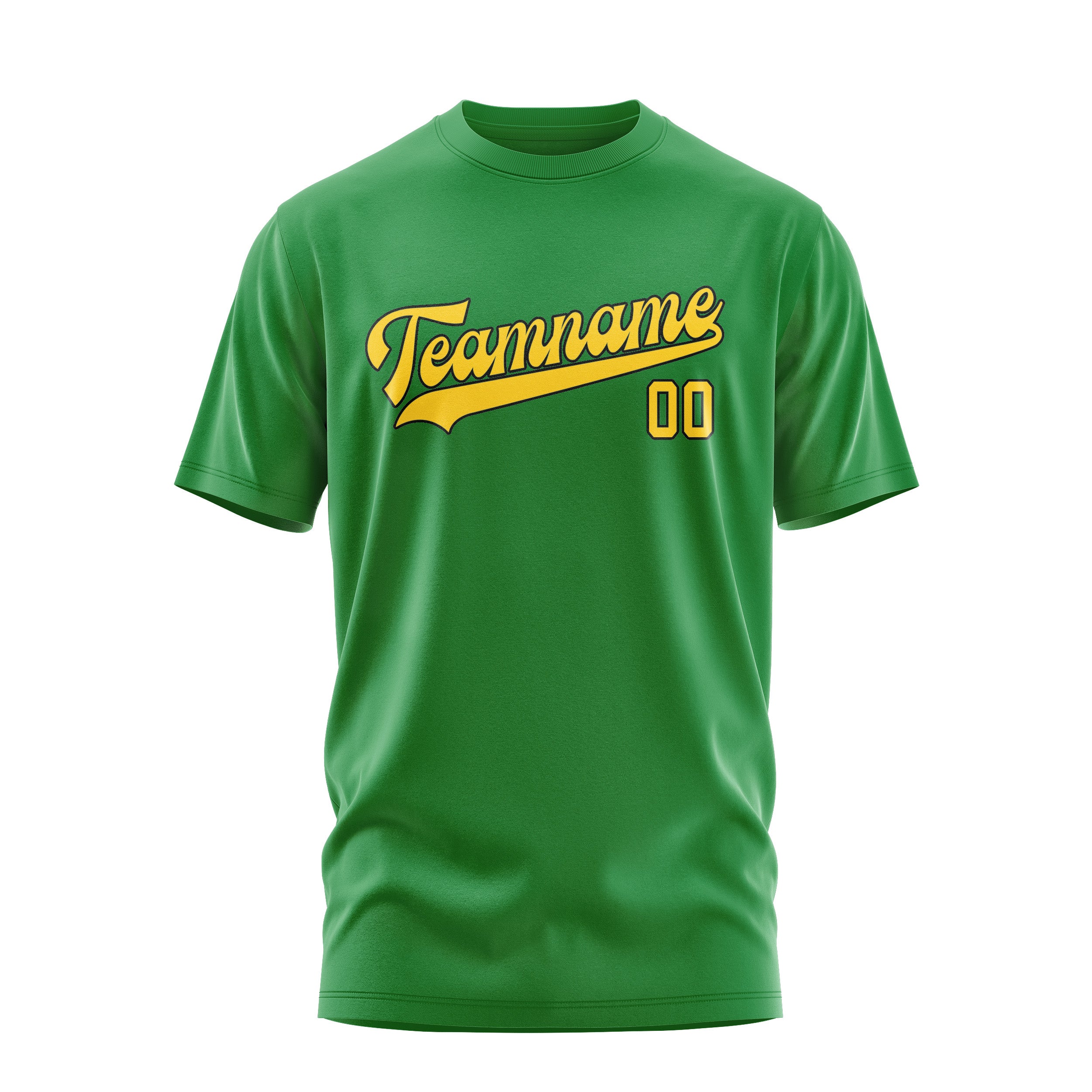 Maßgeschneidertes Smaragdgrün Gold T-Shirt