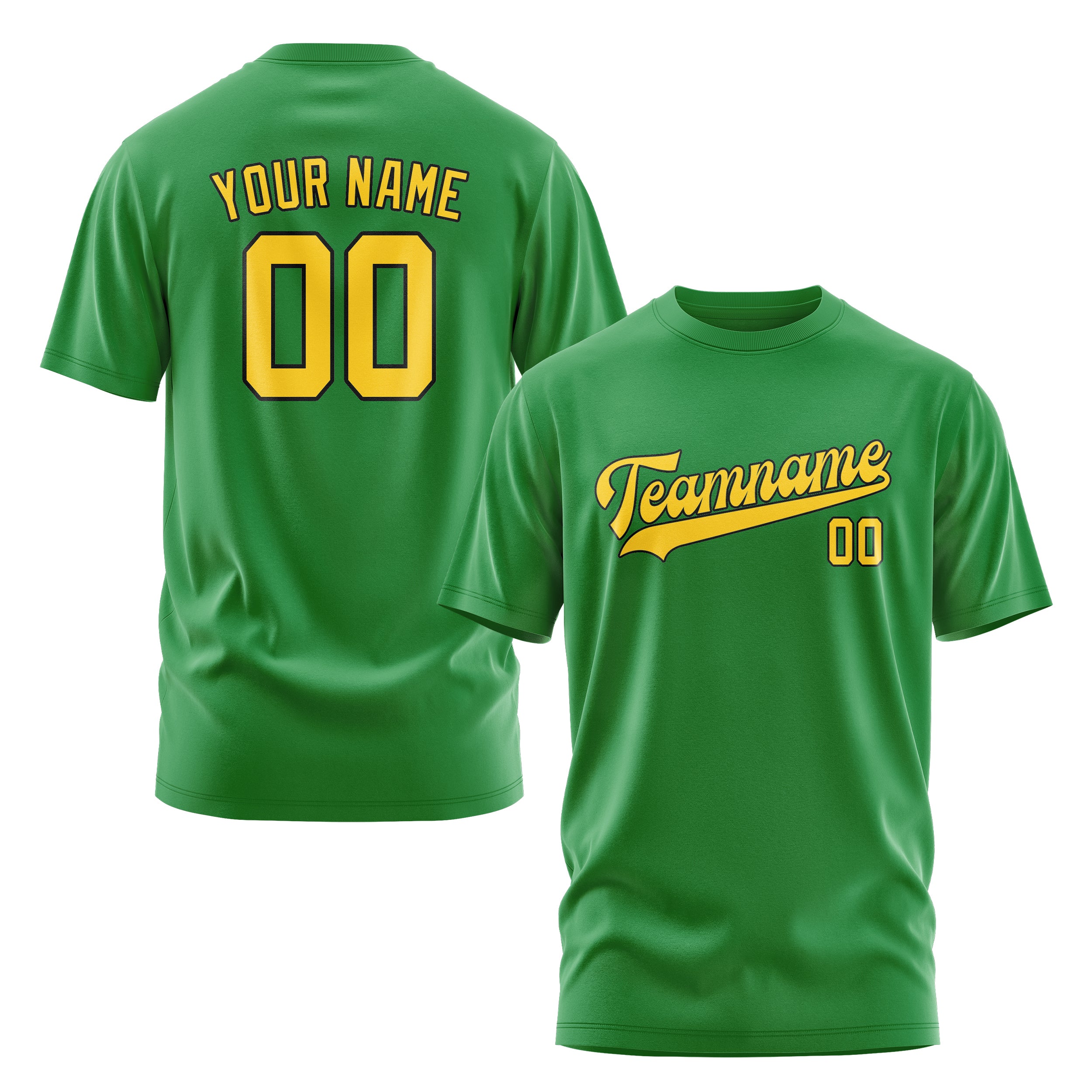 Maßgeschneidertes Smaragdgrün Gold T-Shirt