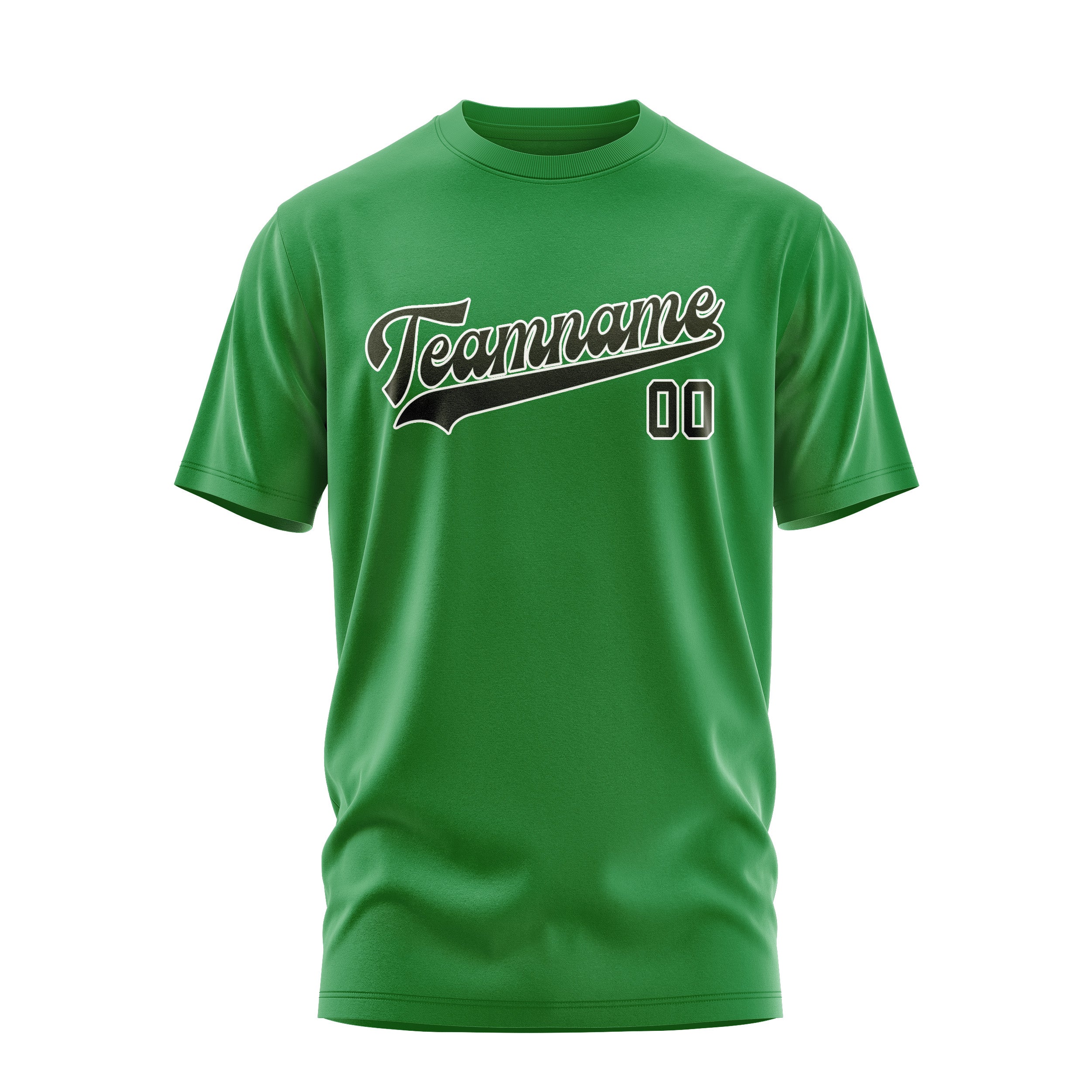 Maßgeschneidertes Smaragdgrün Dunkles Oliv T-Shirt
