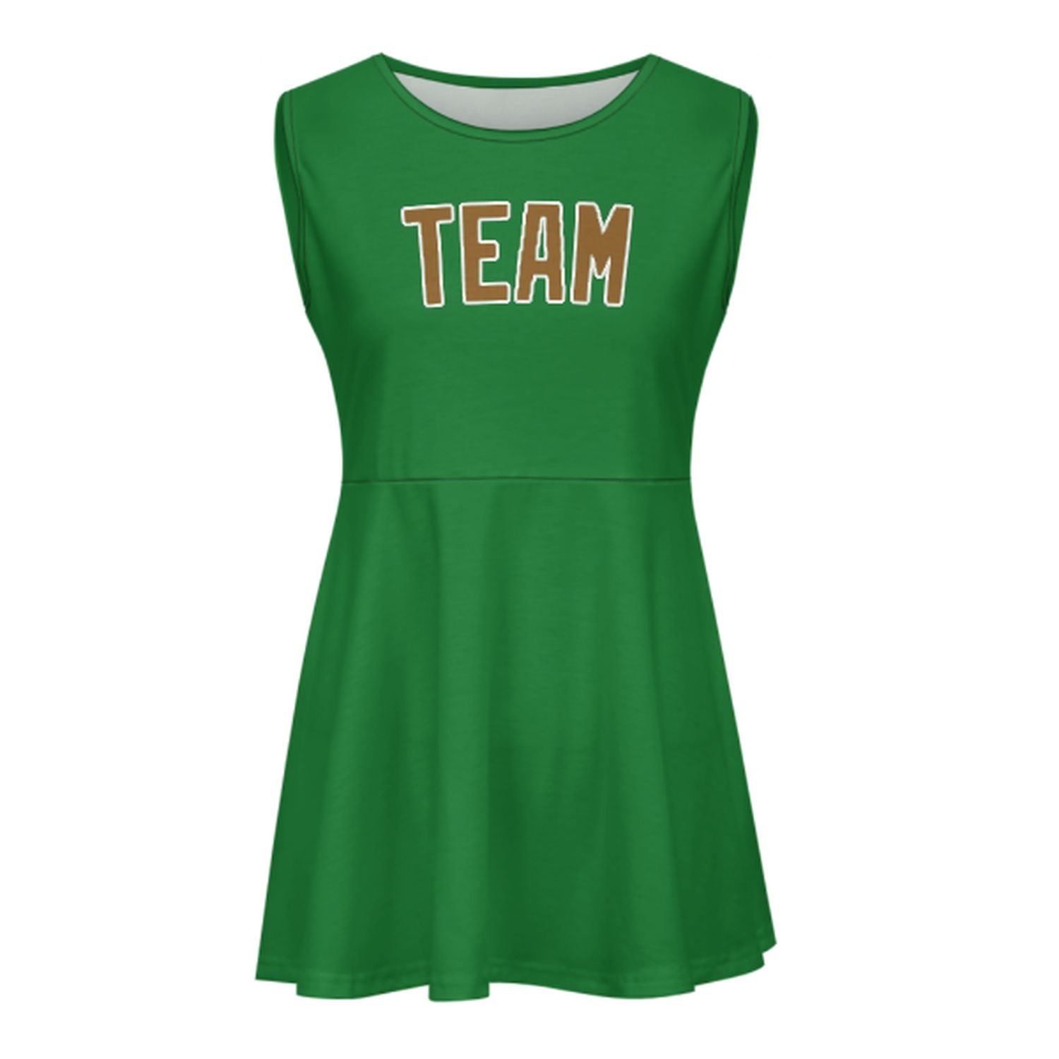 Maßgeschneidertes Smaragdgrün Khaki Cheerleader-Kleid