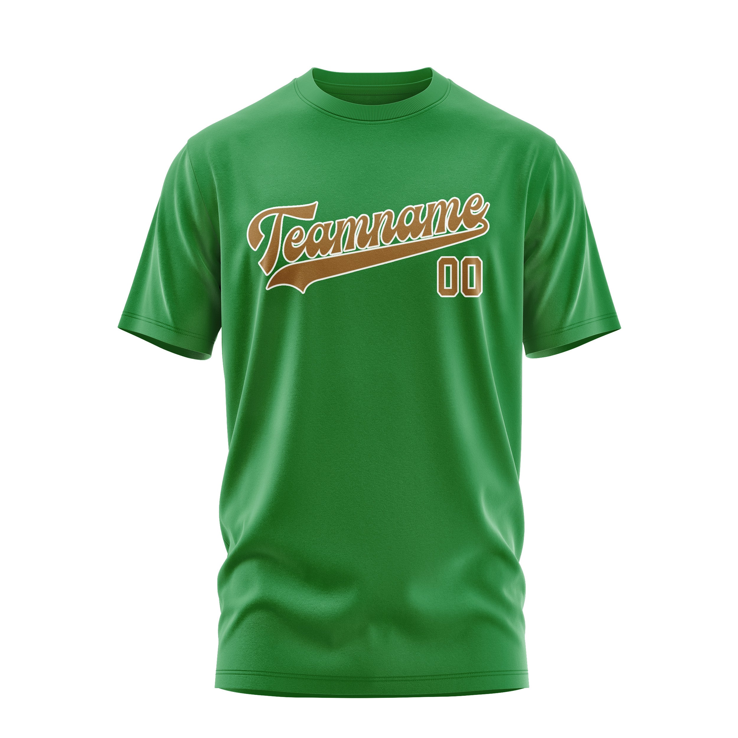 Maßgeschneidertes Smaragdgrün Khaki T-Shirt