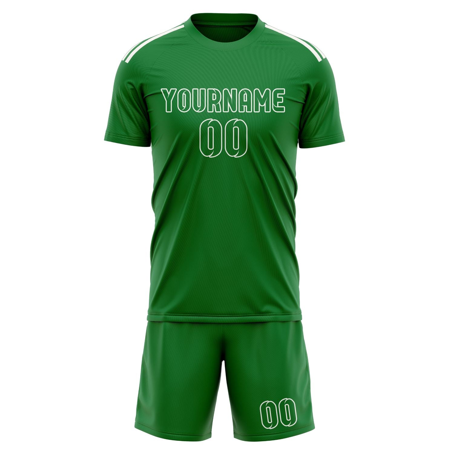 Maßgeschneidertes Professionelles Smaragdgrün Smaragdgrün Fußballtrikot-Set