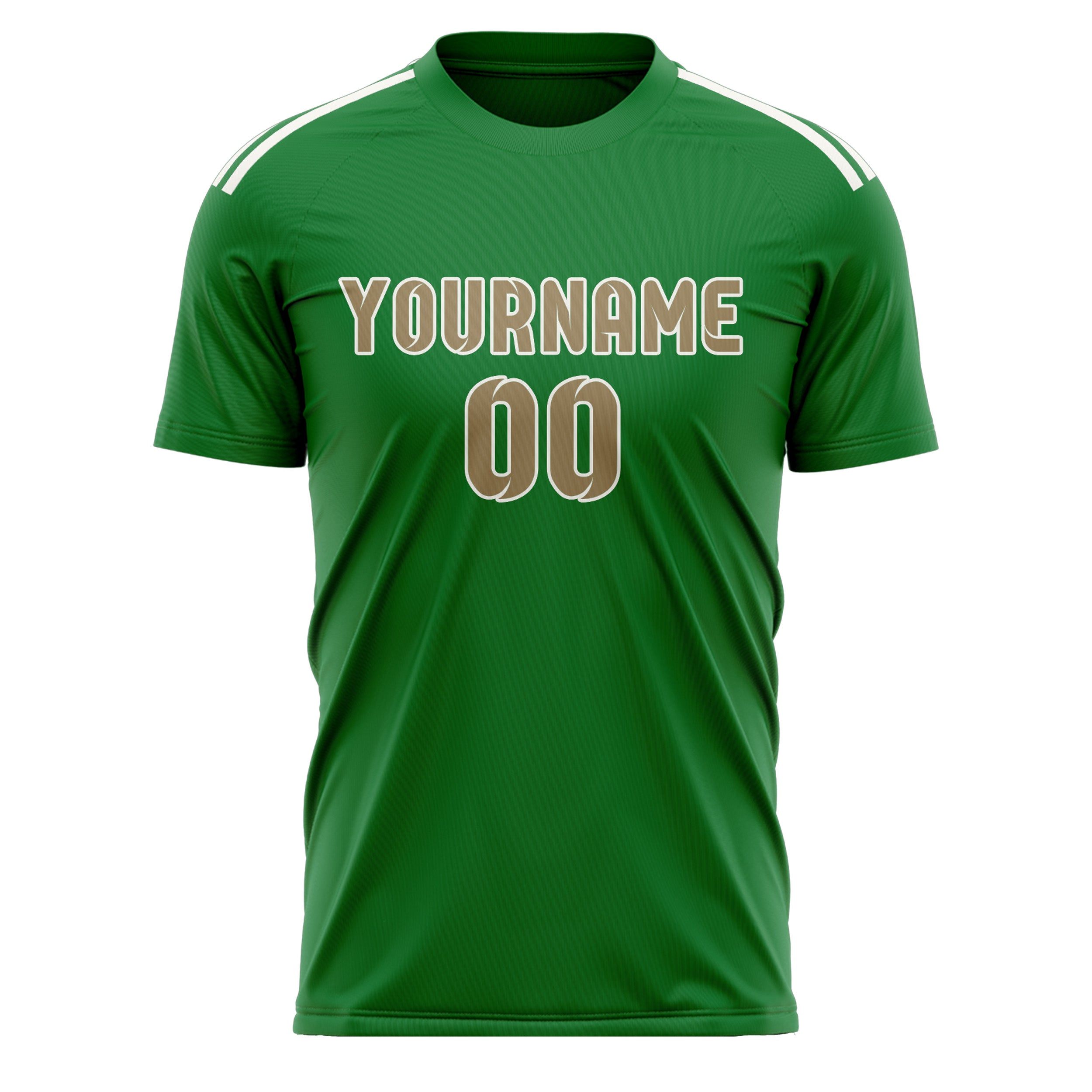 Benutzerdefiniertes Professionelles Smaragdgrün Hellkhaki Fußballtrikot